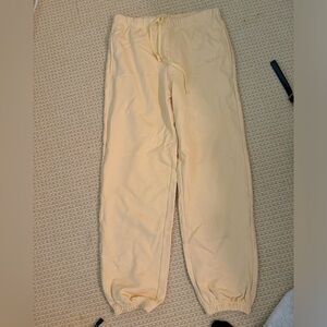 Parke yellow joggers- vintage terry material; lightly worn